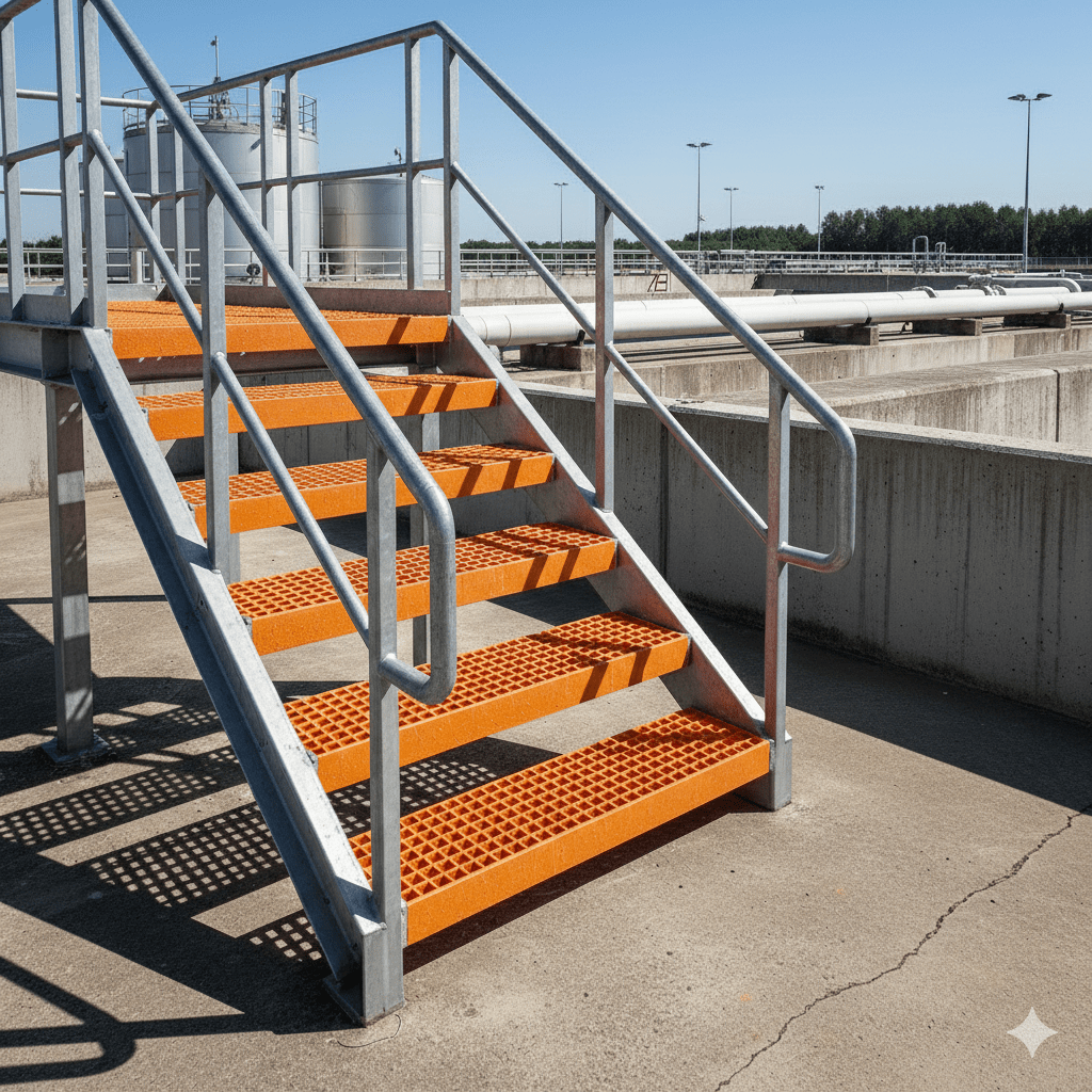 schody w strefach narażonych na działanie czynników atmosferycznych